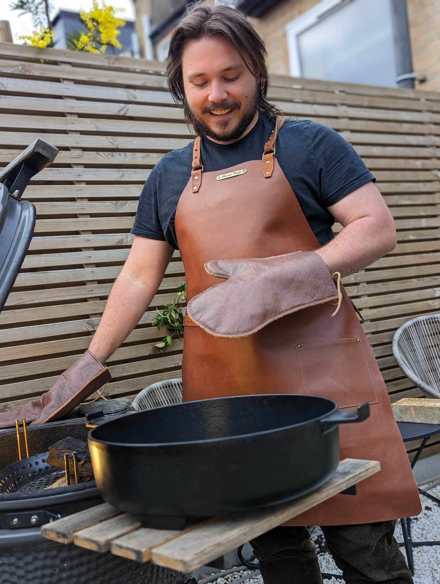 Deluxe Leather Oven Mittens - warriorgarden