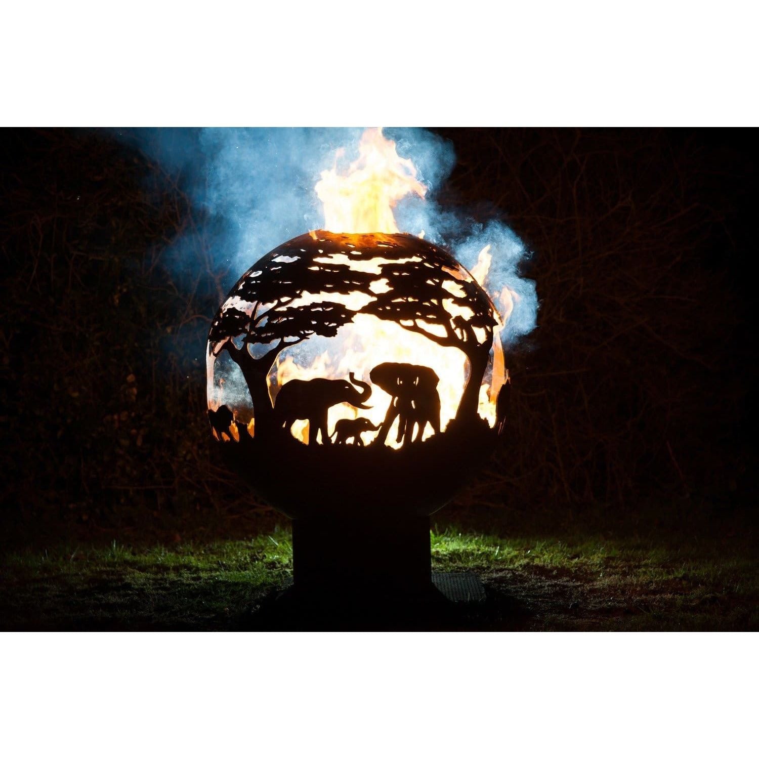 africa fire bowl with large flames