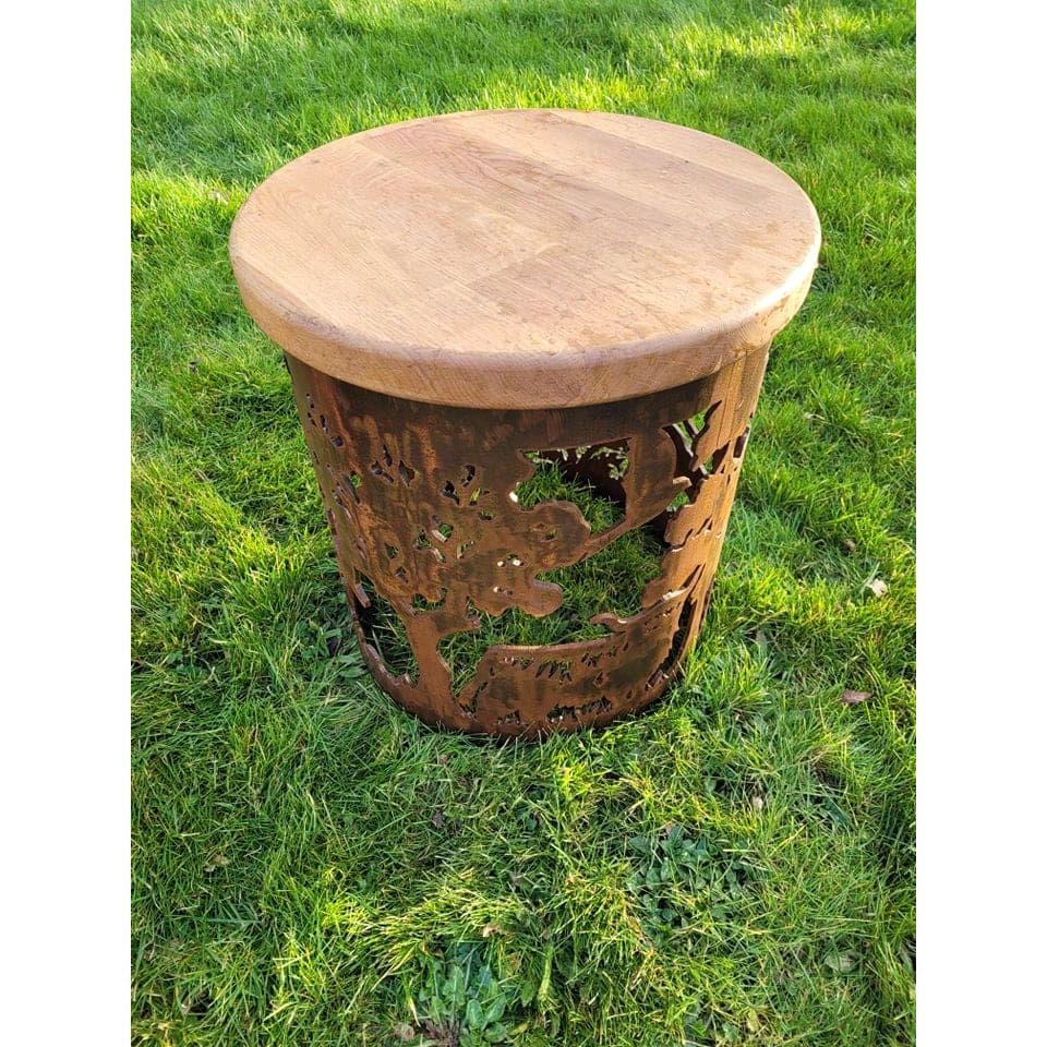 Carved Stool - warriorgarden