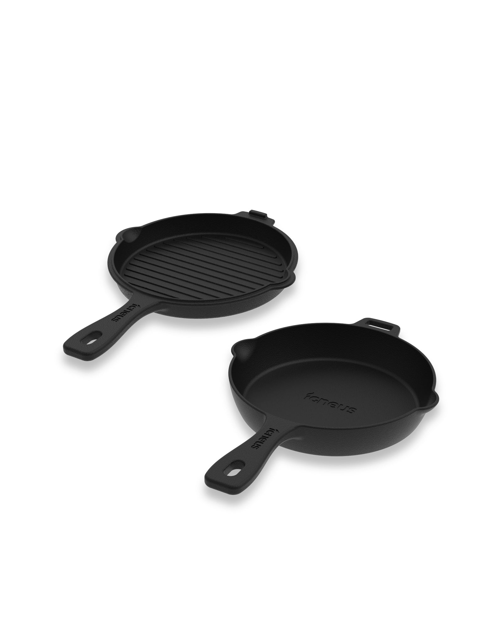 Igneus 2-Part Cast Iron Pan Set - warriorgarden