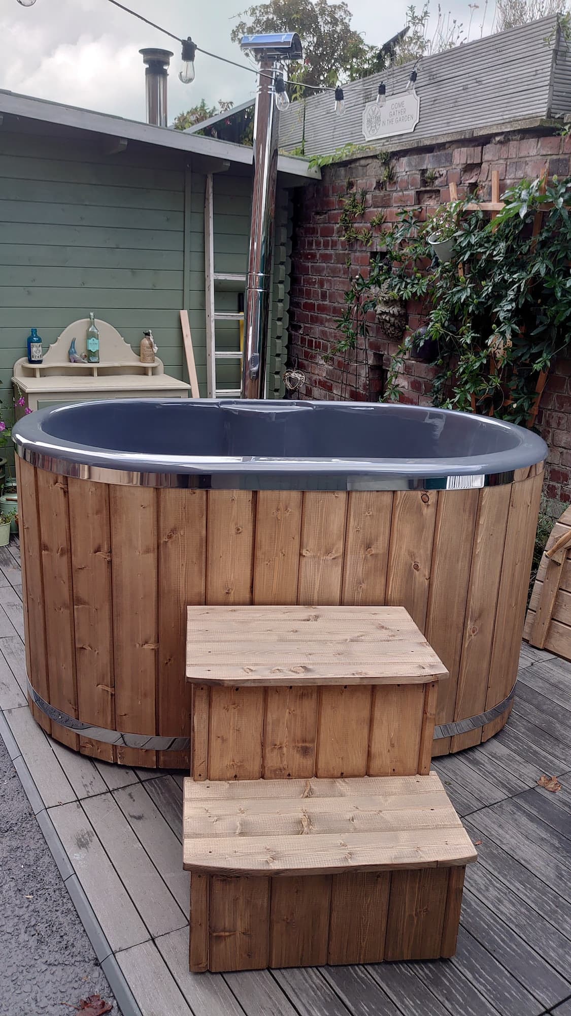 BHT's 2 person deluxe Ofuro with ext. burner - warriorgarden