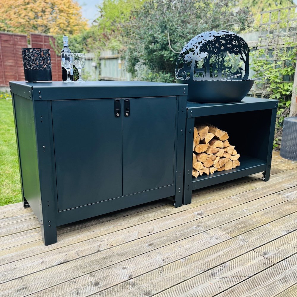 Cooking Station Cabinet with doors - warriorgarden