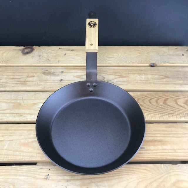 12" Spun Iron Steak Skillet - warriorgarden