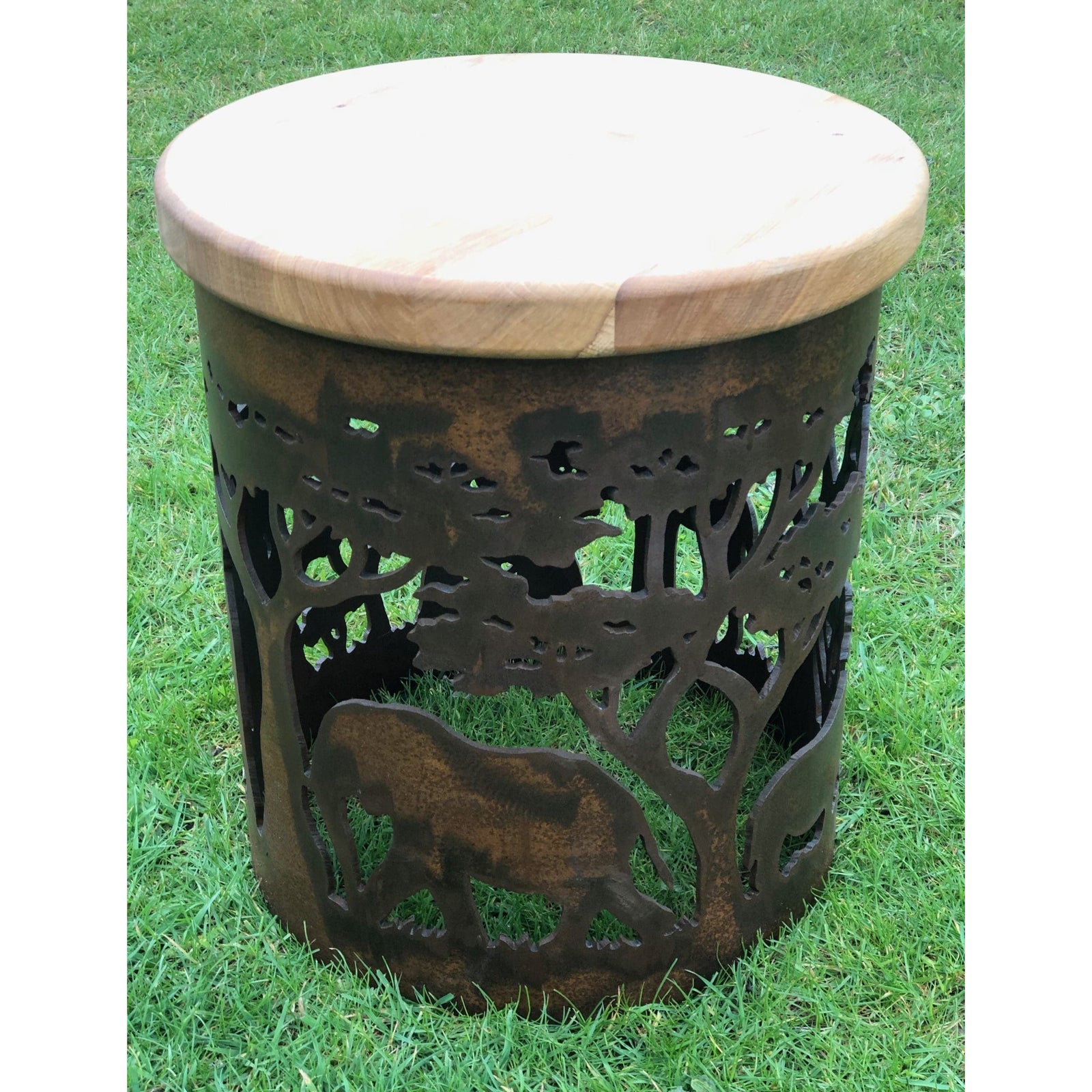 Carved Stool - warriorgarden