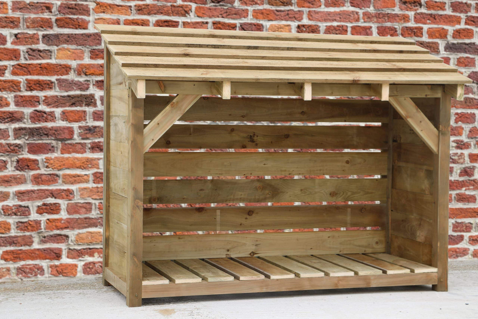 Rustic Wooden Log Store - warriorgarden