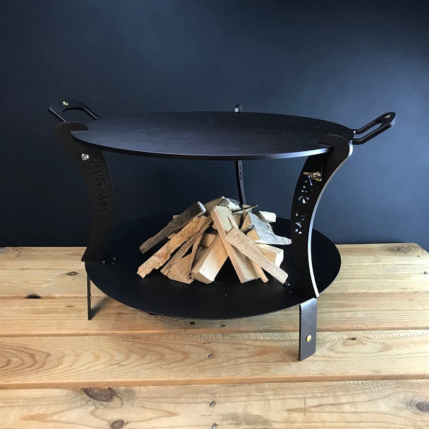 15" Black Iron Chapa Fire Table - warriorgarden