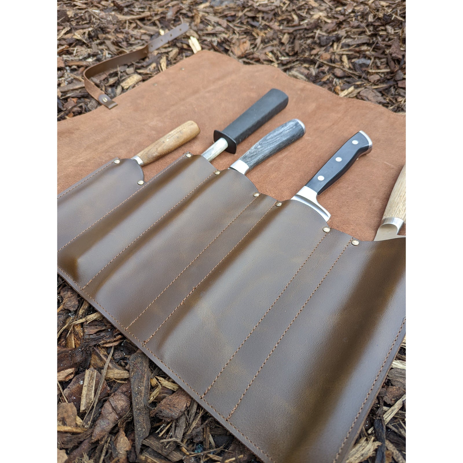Leather Knife Roll - warriorgarden