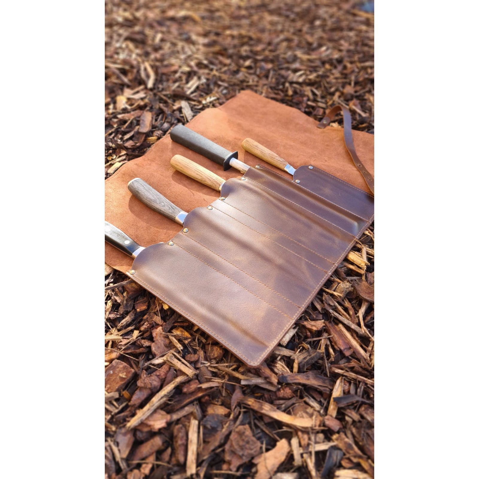 Leather Knife Roll - warriorgarden