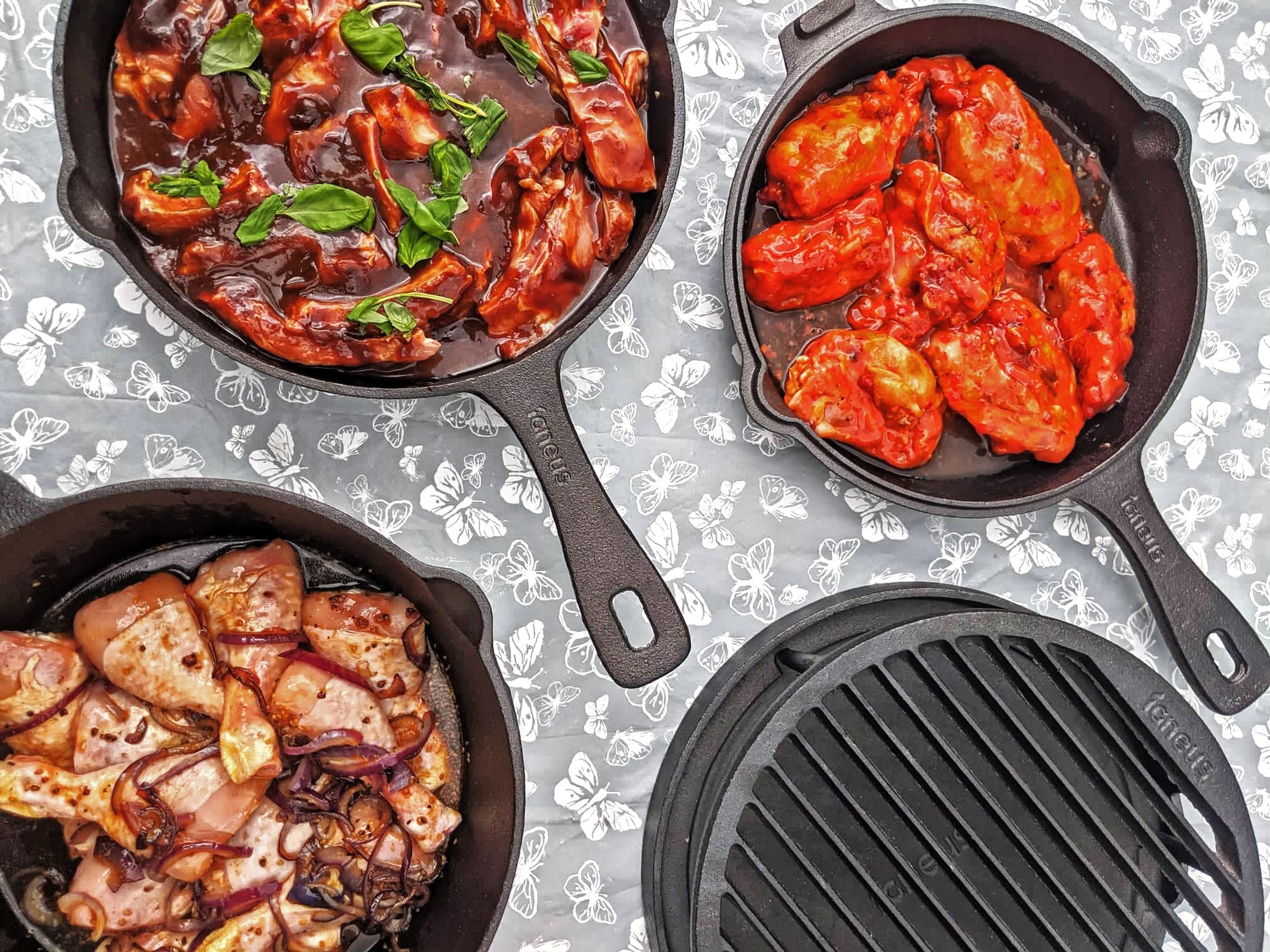 Igneus 3-Part Cast Iron Pan Set - warriorgarden