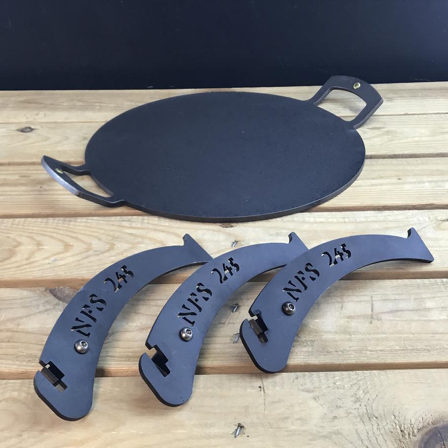 12″ Black Iron Chapa Griddle - warriorgarden