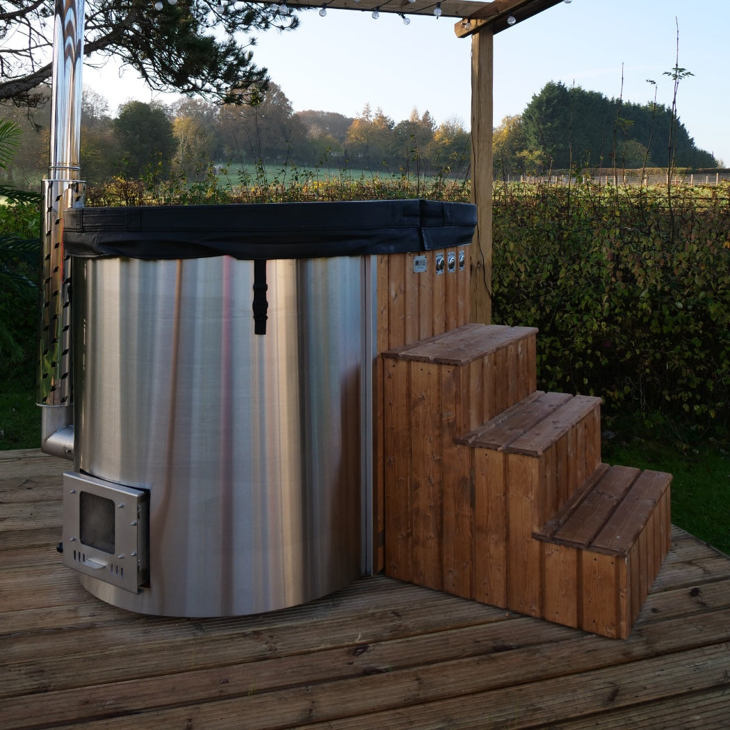 BHT's 2 person deluxe Ofuro with int. burner - warriorgarden