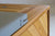 close up of wooden hot tub lid