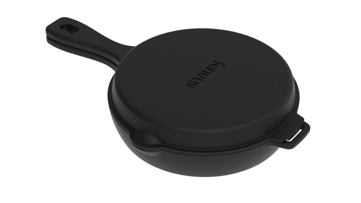 Igneus 2-Part Cast Iron Pan Set - warriorgarden