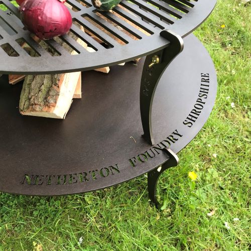 24" Split Chapa with Fire Table Combo
