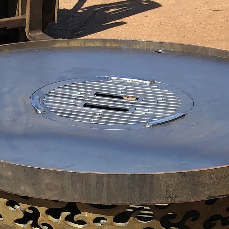 Raised Fire Pit BBQ - Large - warriorgarden