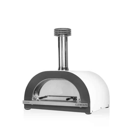 Clementi Gold wood-fired pizza oven in garden