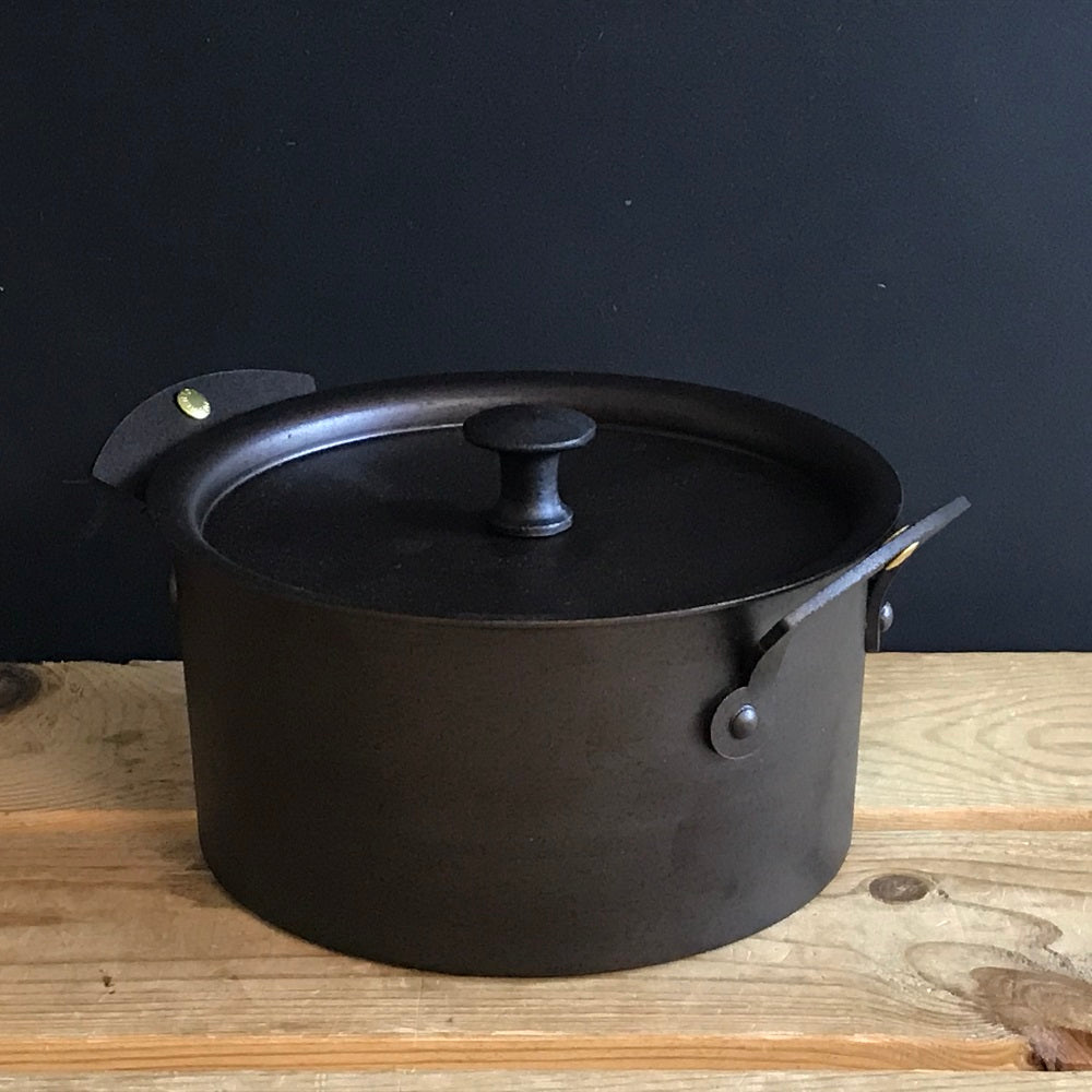 Spun Iron Stockpot Set - 3 piece - warriorgarden