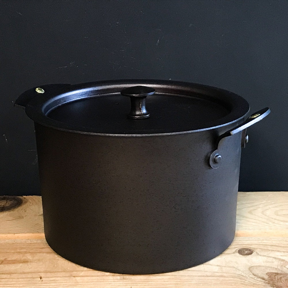 Spun Iron Stockpot Set - 3 piece - warriorgarden
