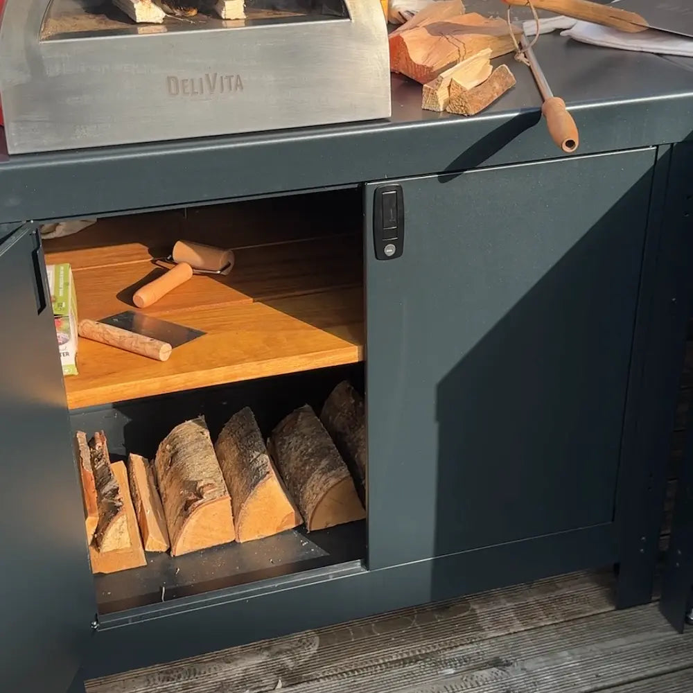 Cooking Station Cabinet with doors - warriorgarden