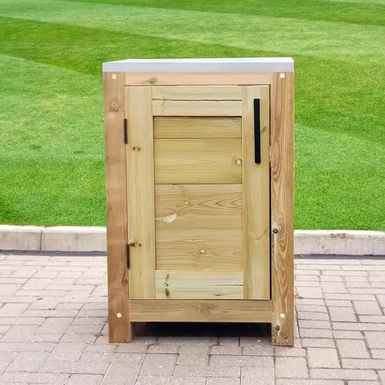 Rustic Outdoor Kitchen Unit - Small - warriorgarden