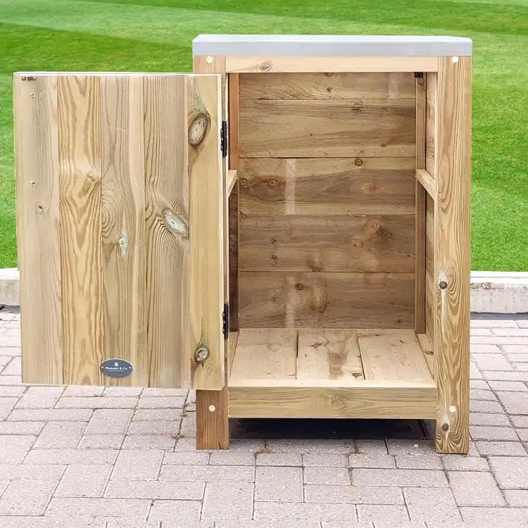 Rustic Outdoor Kitchen Unit - Small - warriorgarden