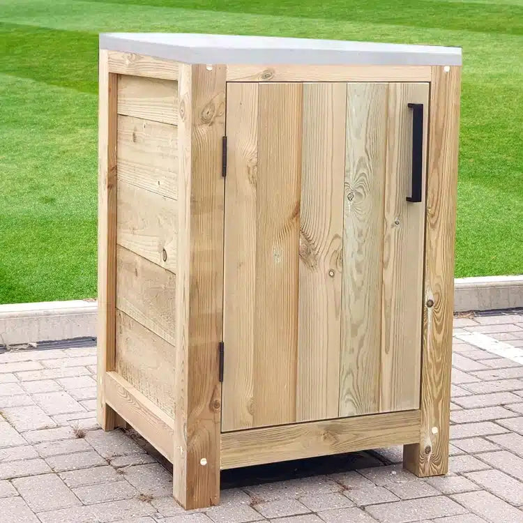 Rustic Outdoor Kitchen Unit - Small - warriorgarden