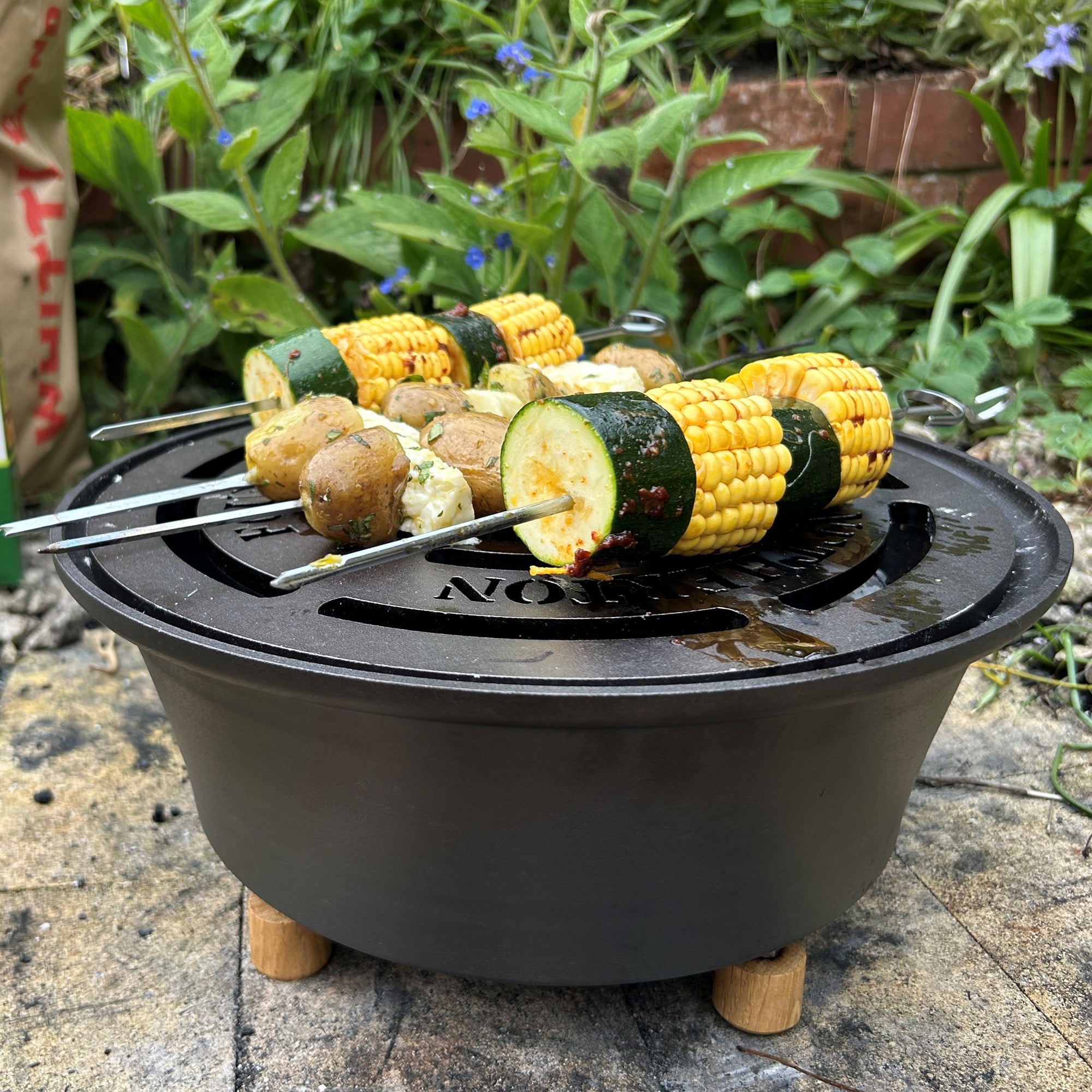 Spun Iron Outdoor Hob and Slow Cookoer - warriorgarden