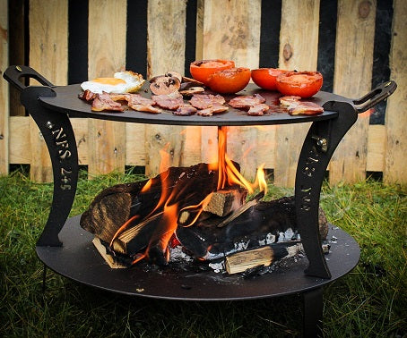 15" Black Iron Chapa Fire Table - warriorgarden