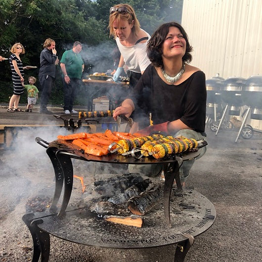 24" Split Chapa with Fire Table Combo - warriorgarden