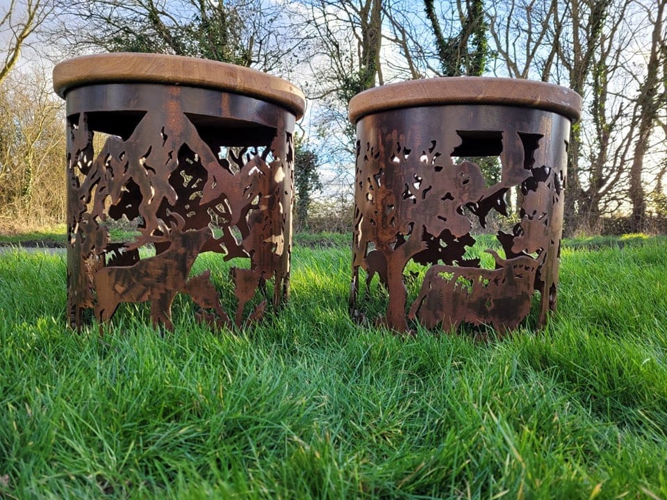 Carved Stool - warriorgarden