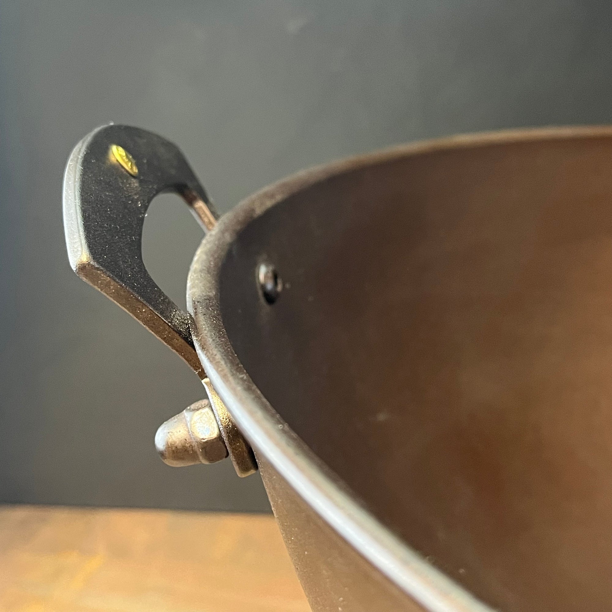 Spun Iron Cauldron & Stand