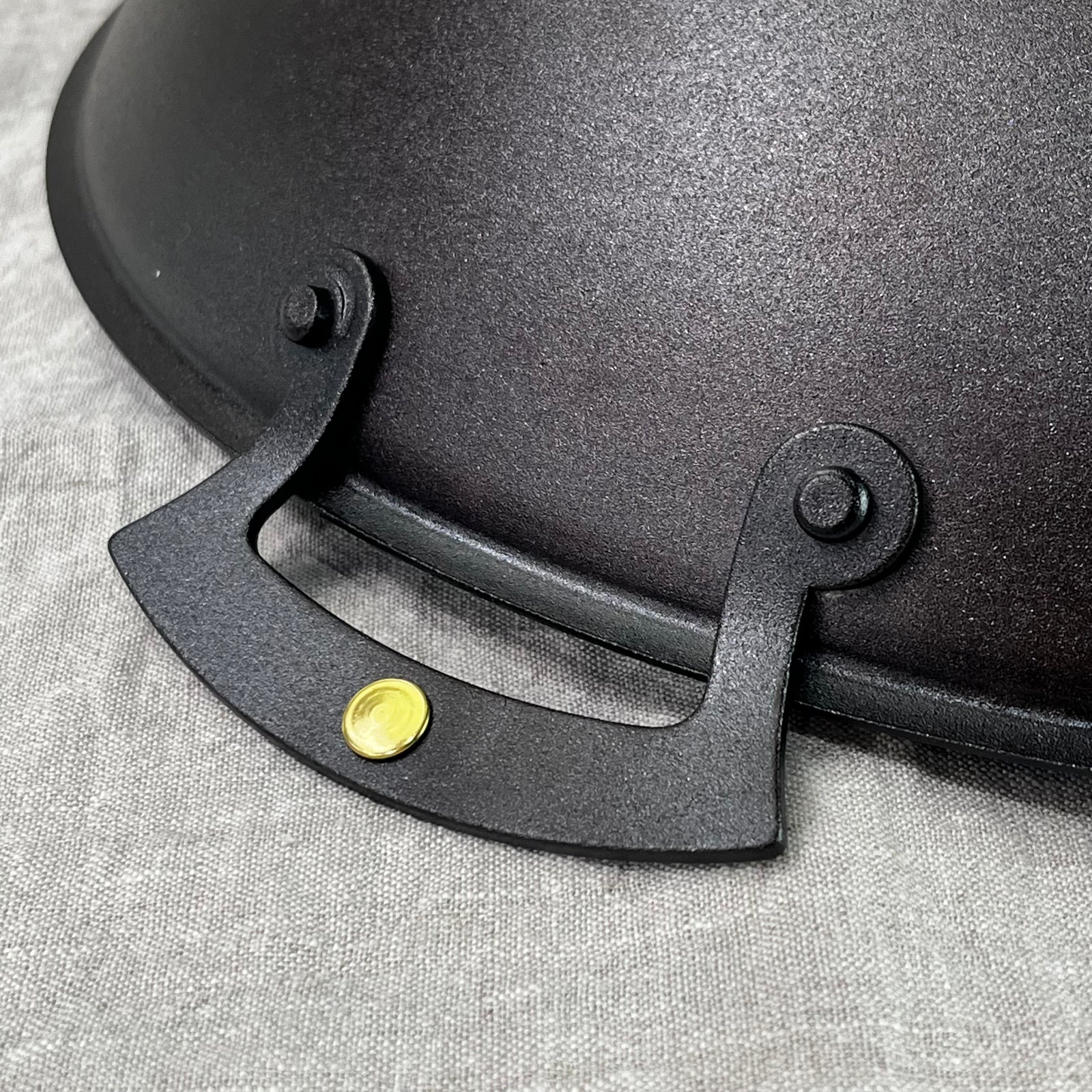 13" Spun Iron Prospector Wok with Lid – Double Handle - warriorgarden