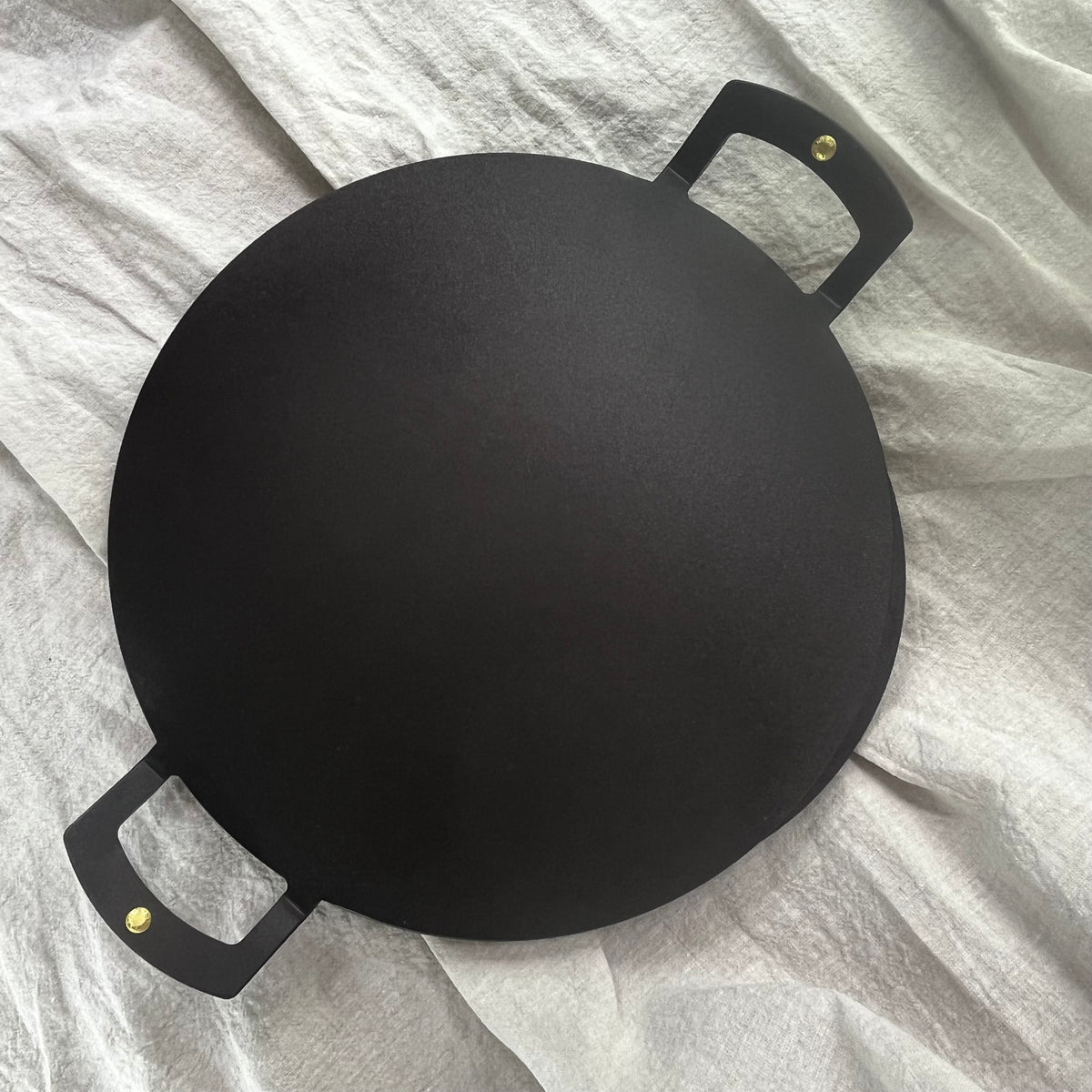 12" Black Iron Griddle & Baking Plate - warriorgarden