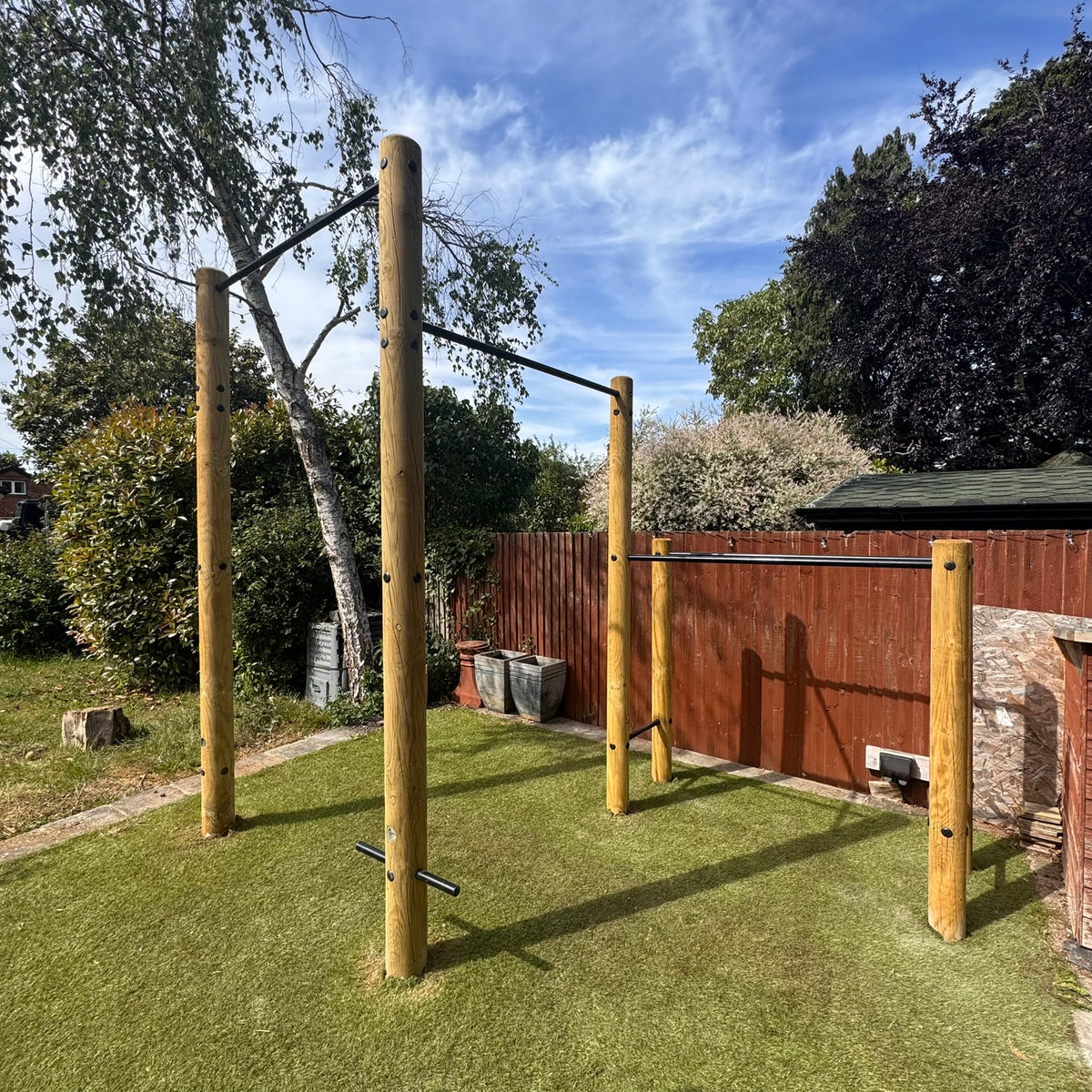 DIY Outdoor Pull-Up & Dip Station Kit - warriorgarden