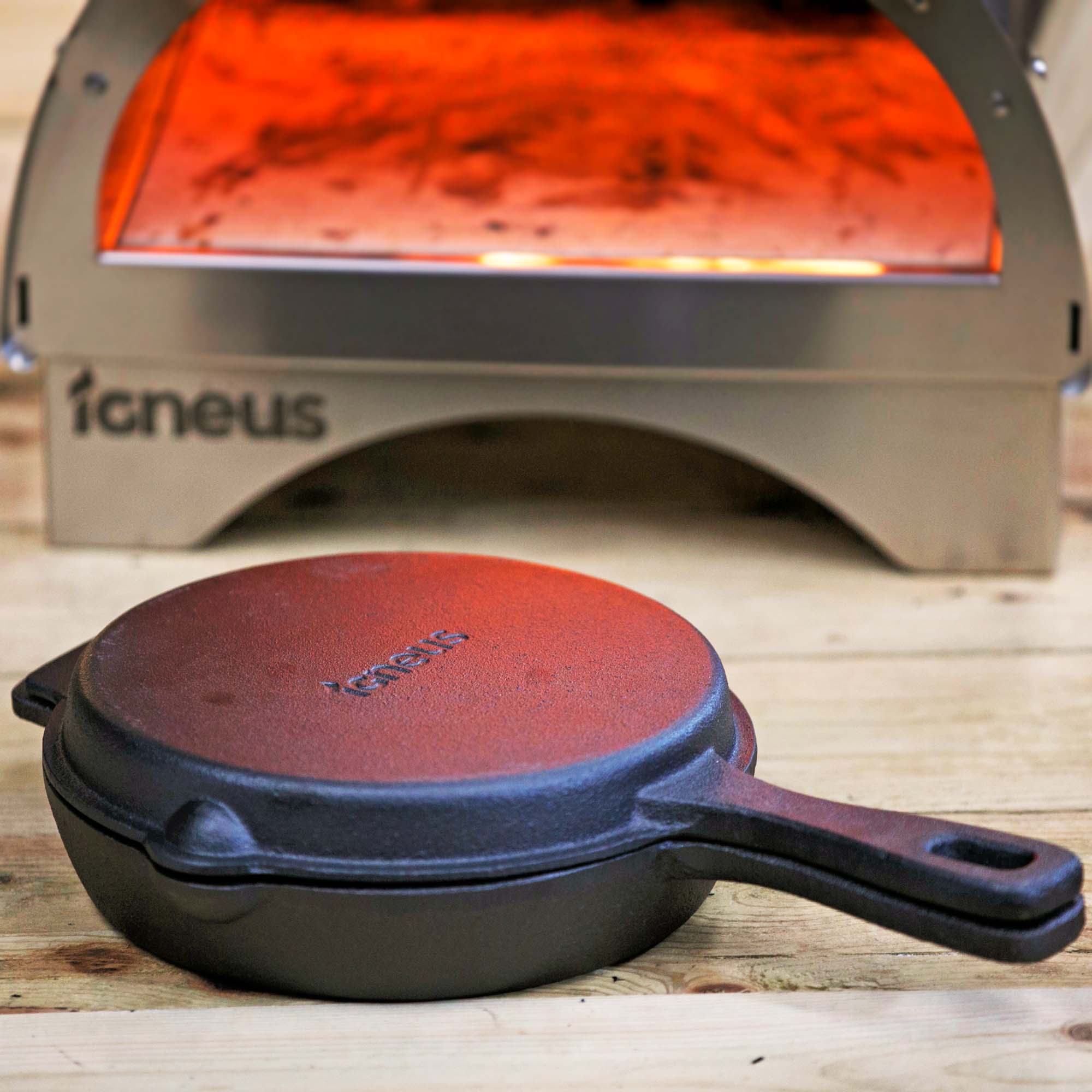 Igneus 2-Part Cast Iron Pan Set - warriorgarden