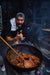 Spun Iron Cauldron & Stand
