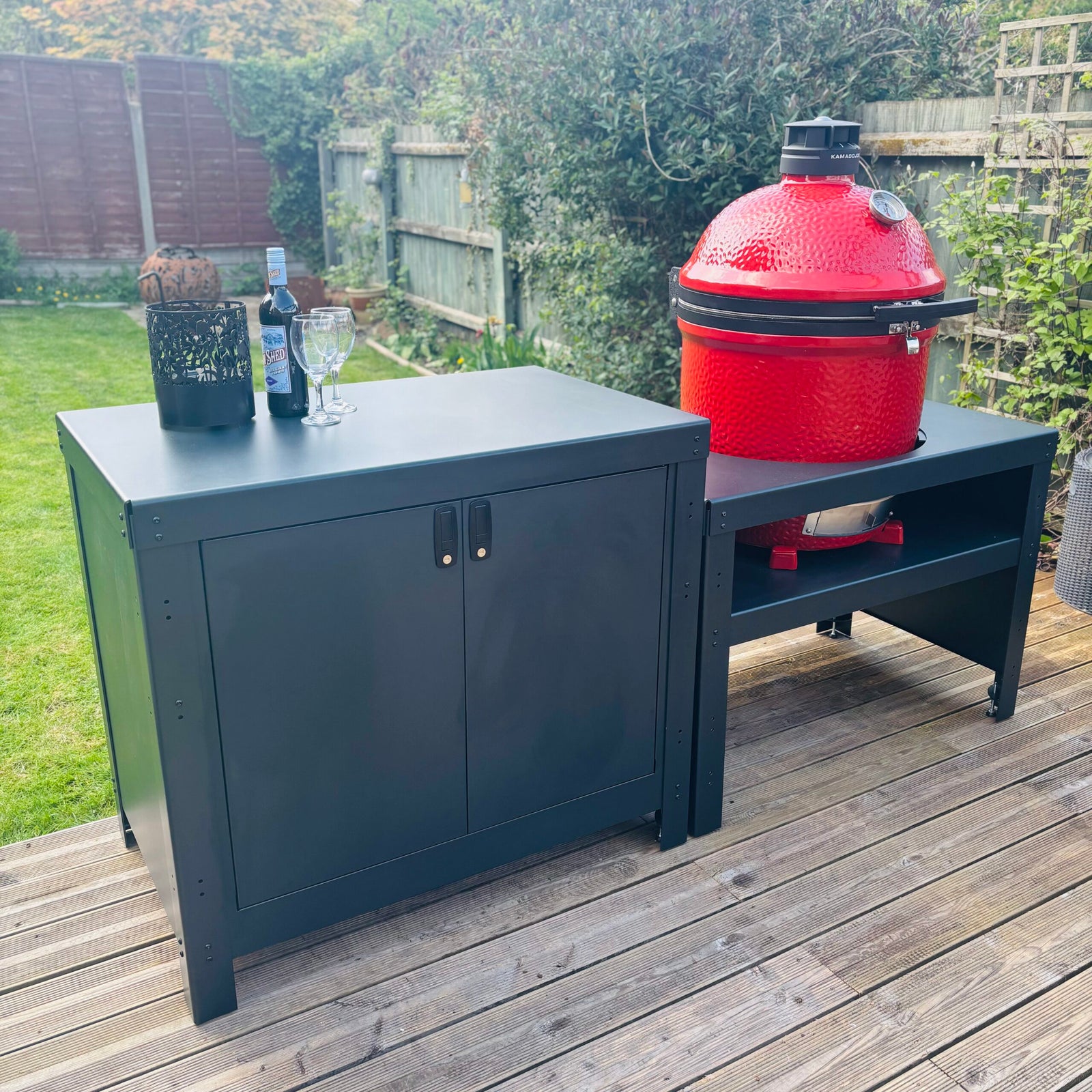 Cooking Station with Kamado Joe Classic 3 - warriorgarden