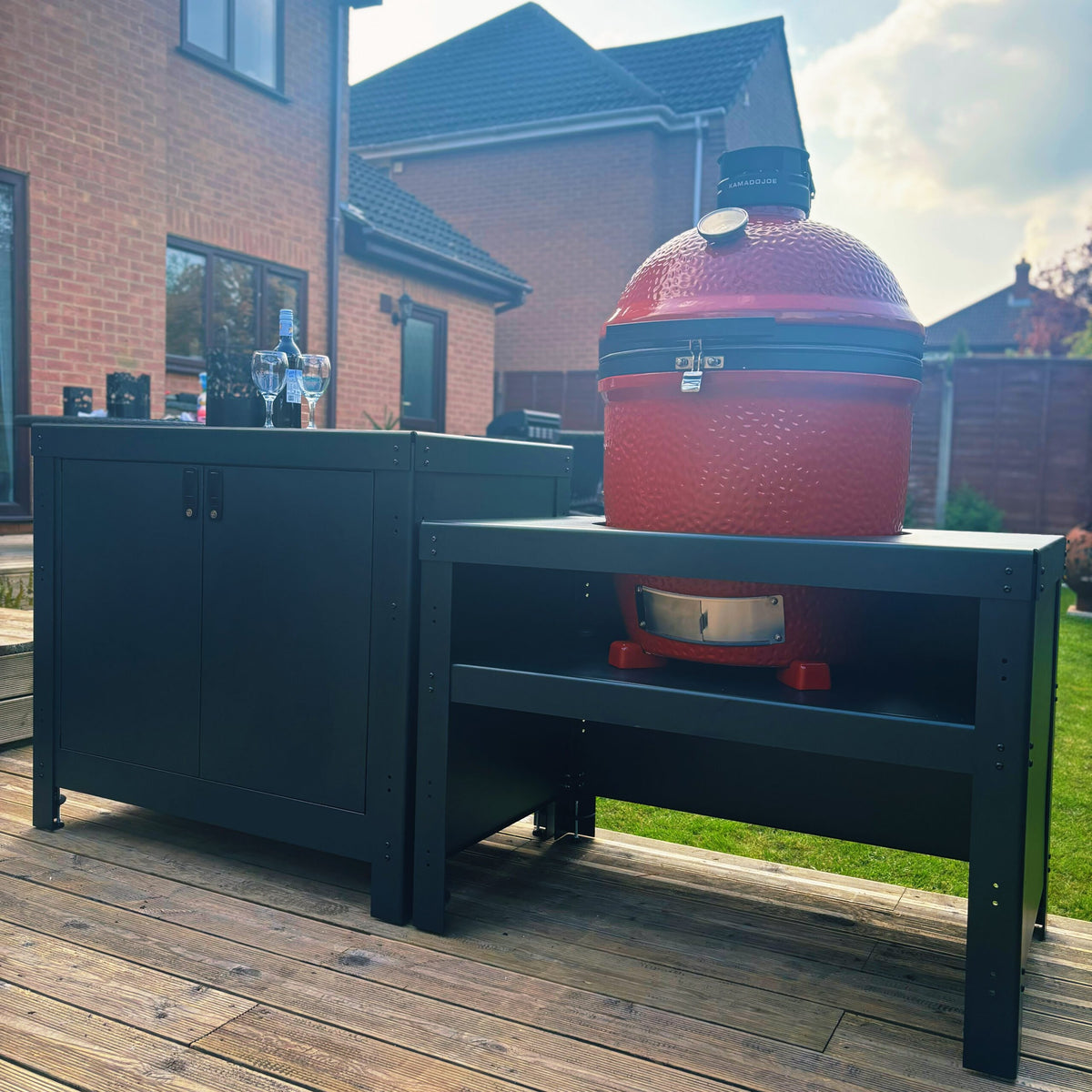 Cooking Station with Kamado Joe Classic 3 - warriorgarden