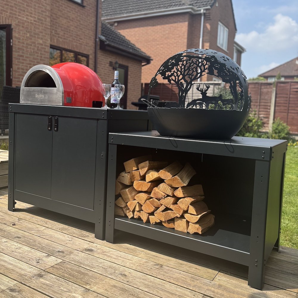 Cooking Station with BBQ Sphere - warriorgarden