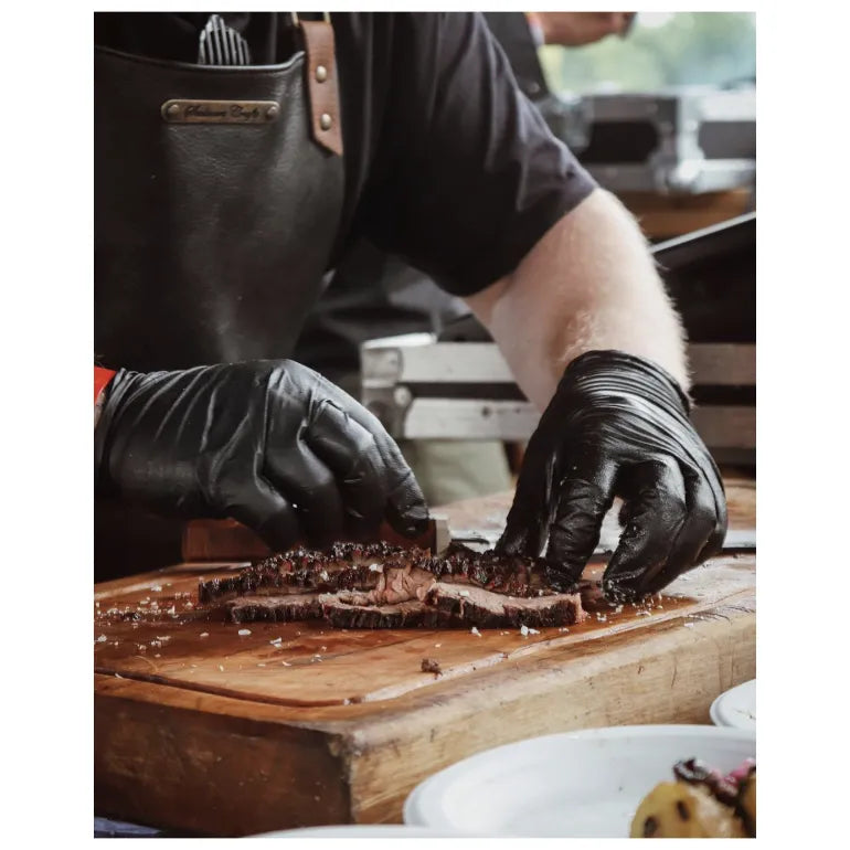 The XL BBQ cross strap DELUXE leather apron - warriorgarden