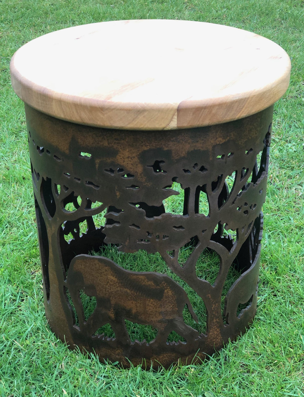 Carved Stool - warriorgarden