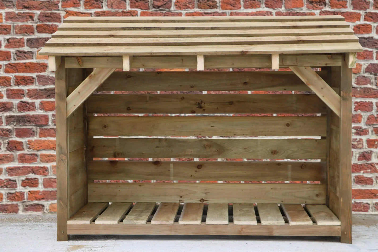 Rustic Wooden Log Store - warriorgarden