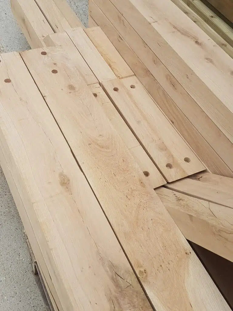 upclose wooden planks