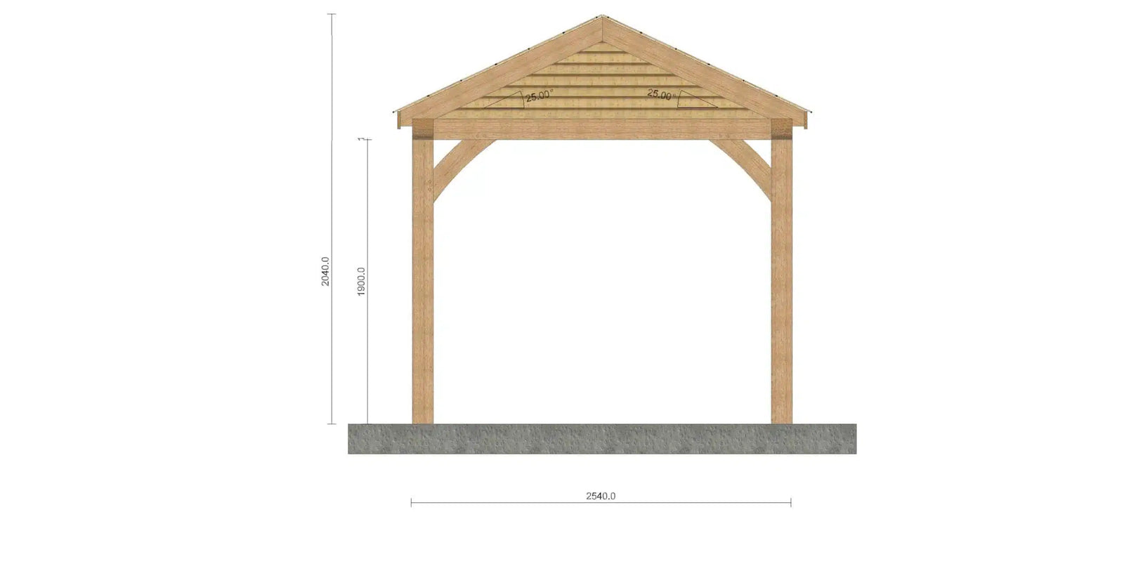 Oak Gazebo Kit for BBQ's and Hot Tubs - warriorgarden