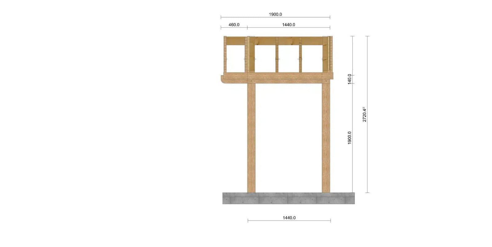 Oak Gazebo Kit for BBQ's and Hot Tubs - warriorgarden