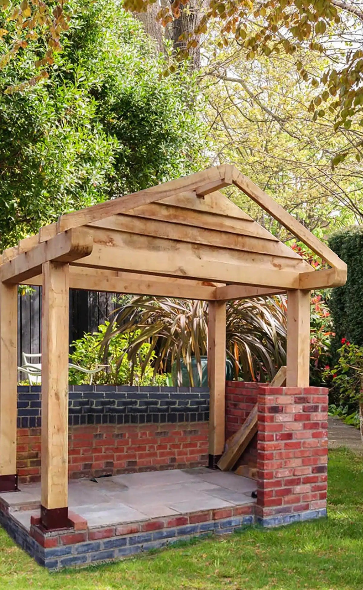Oak Gazebo Kit for BBQ's and Hot Tubs - warriorgarden