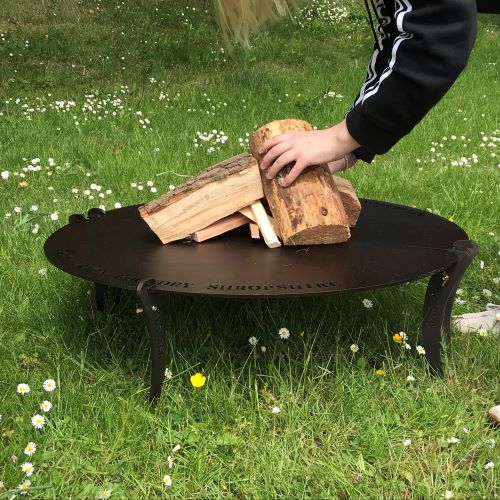 24" Split Chapa with Fire Table Combo