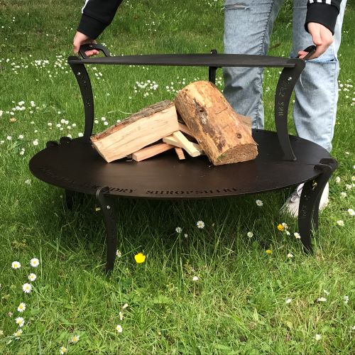 24" Split Chapa with Fire Table Combo