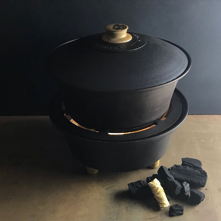 Spun Iron Outdoor Hob and Slow Cookoer - warriorgarden
