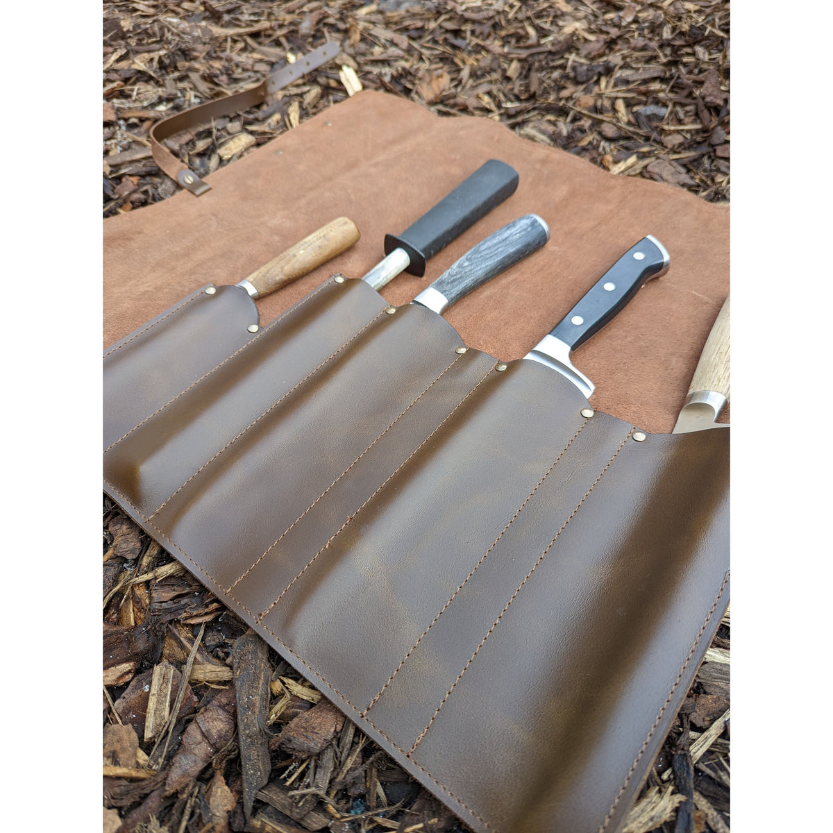 Leather Knife Roll - warriorgarden